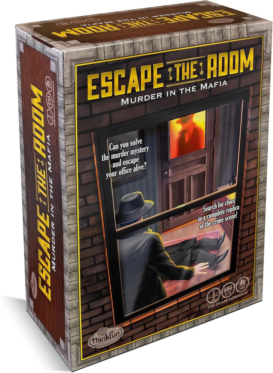imageThinkFun Escape The Room Murder in The Mafia Engaging Brain Teaser Game for Age 13 and Up Ideal for Teens and Adults Perfect Addition to Game Nights