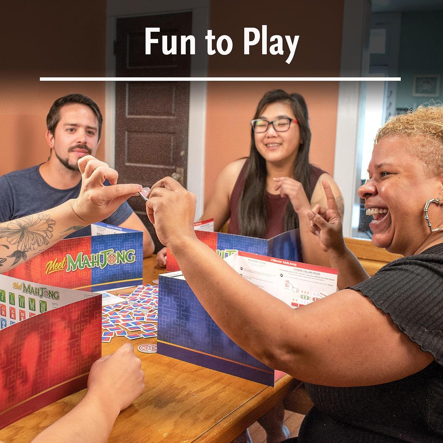 imageThinkFun Meet Mahjong The Engaging Family Board Game for 4 Teaches Basics of Mahjong Perfect for Adults and Kids Enhances Memory and Cognitive Skills