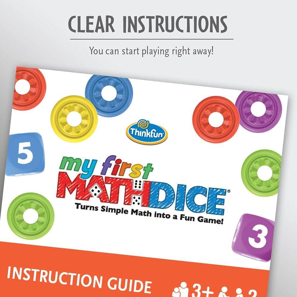 ThinkFun My First Math Dice – Engaging Counting Game for Kids ...