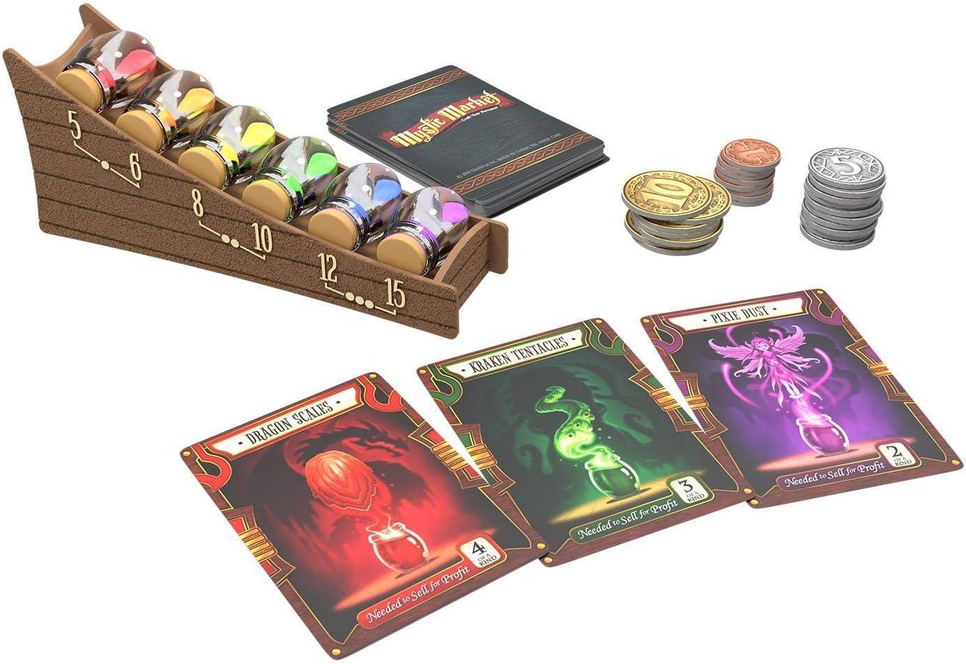 imageThinkFun Mystic Market Strategy Card Game For 24 Players Ages 10 and Up An Exciting Fast Paced Game Perfect for Both Families and Gamers Multi