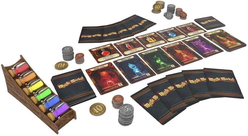 imageThinkFun Mystic Market Strategy Card Game For 24 Players Ages 10 and Up An Exciting Fast Paced Game Perfect for Both Families and Gamers Multi