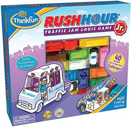 imageThinkFun Rush Hour Junior Classic Traffic Jam Logic Game New Look for 2024 STEM Toy for Kids Engaging Puzzles for Ages 5 and Up Junior Edition MESH AccreditedRush Hour Jr