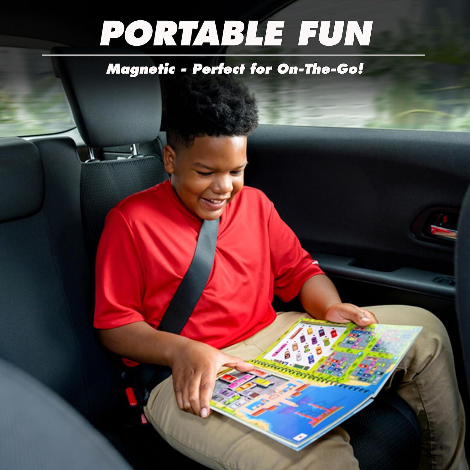 imageThinkFun Rush Hour World Tour Magnetic Travel Puzzle Embark on a Global Adventure of Logic and Strategy in a Compact Travel Edition