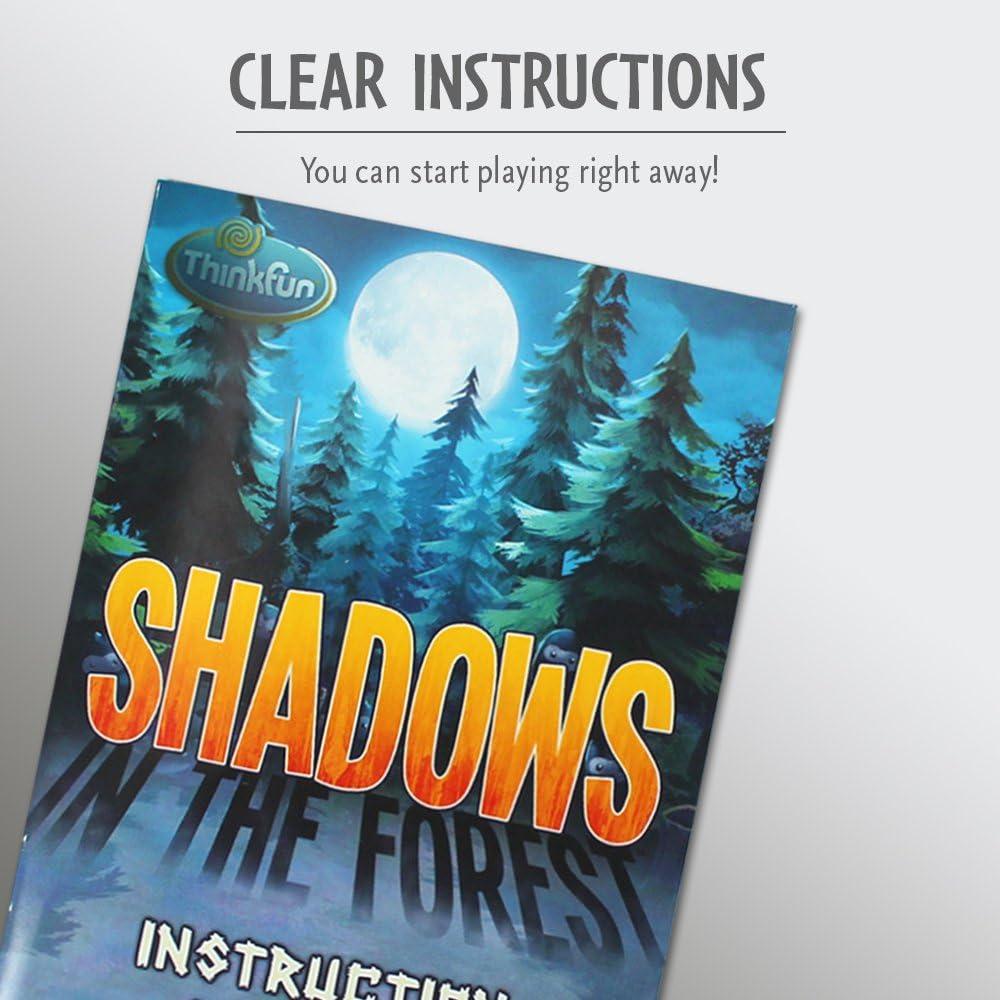 imageThinkFun Shadows in The Forest Unique PlayinTheDark Board Game Ideal for Kids and Adults Stimulating Brain Teaser Innovative GameplayStandard