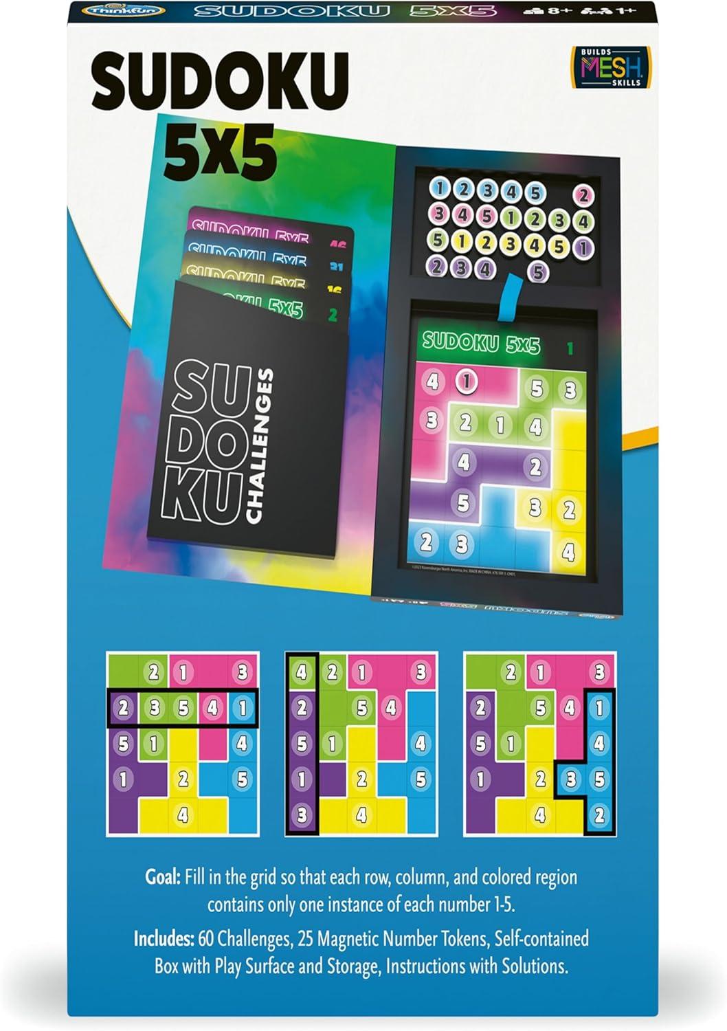 imageThinkFun Sudoku 5x5 Magnetic Travel Puzzle
