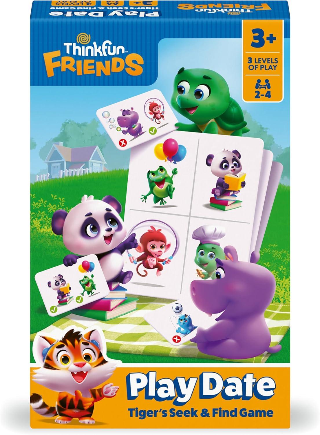 imageThinkFun Friends Play Date A Matching Game for Preschool Fun Build Skills Foster Friendships and Learn Through Play MESH Accredited Kids 3