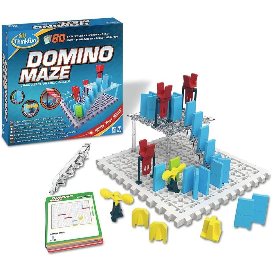 imageThink Fun 44001012 ThinkFun Domino Maze STEM Toy and Logic Game for Boys and Girls Age 8 and Up Combines the Fun of Dominos With the Challenge of a Puzzle