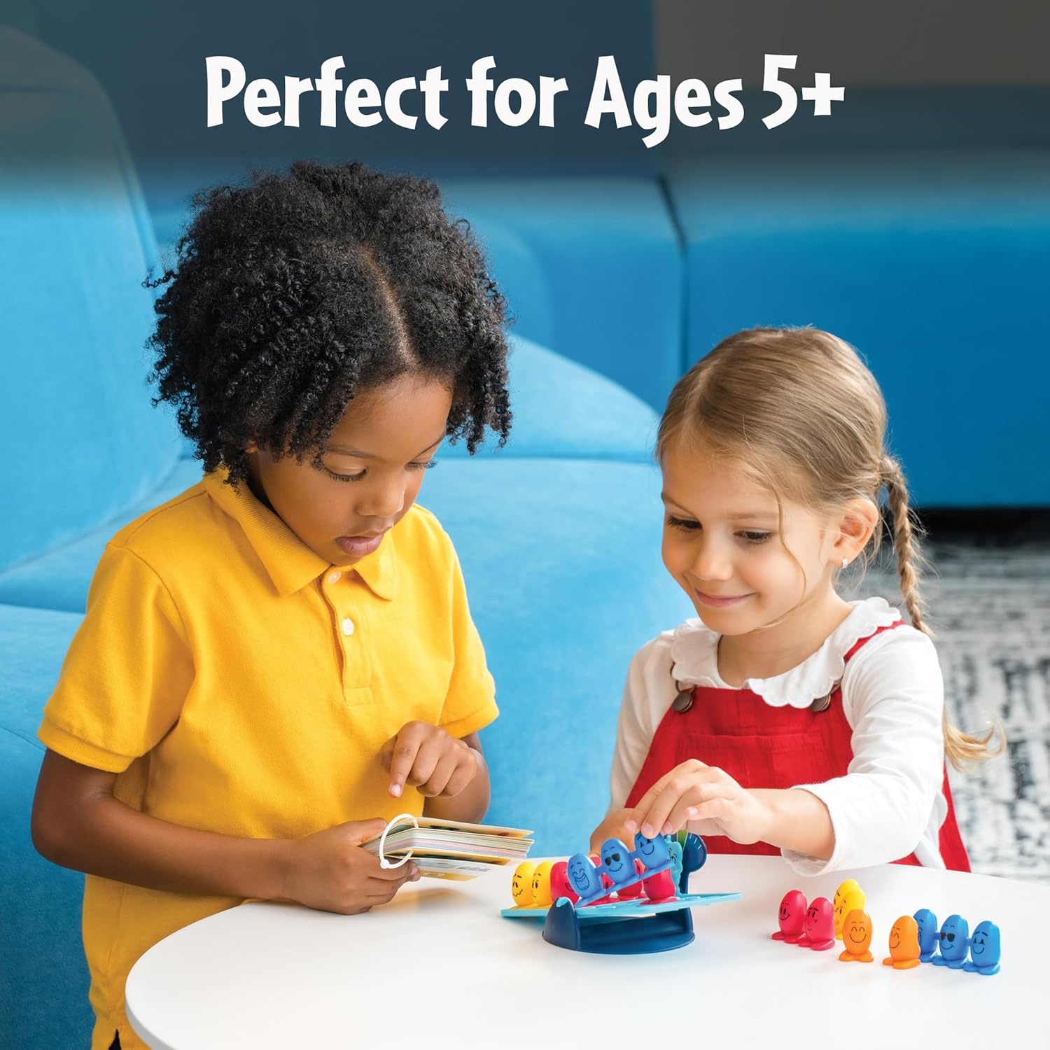 imageThinkFun Balance Beans Teaches Early Math amp Logic Skills 40 Challenges for Kids Ages 5