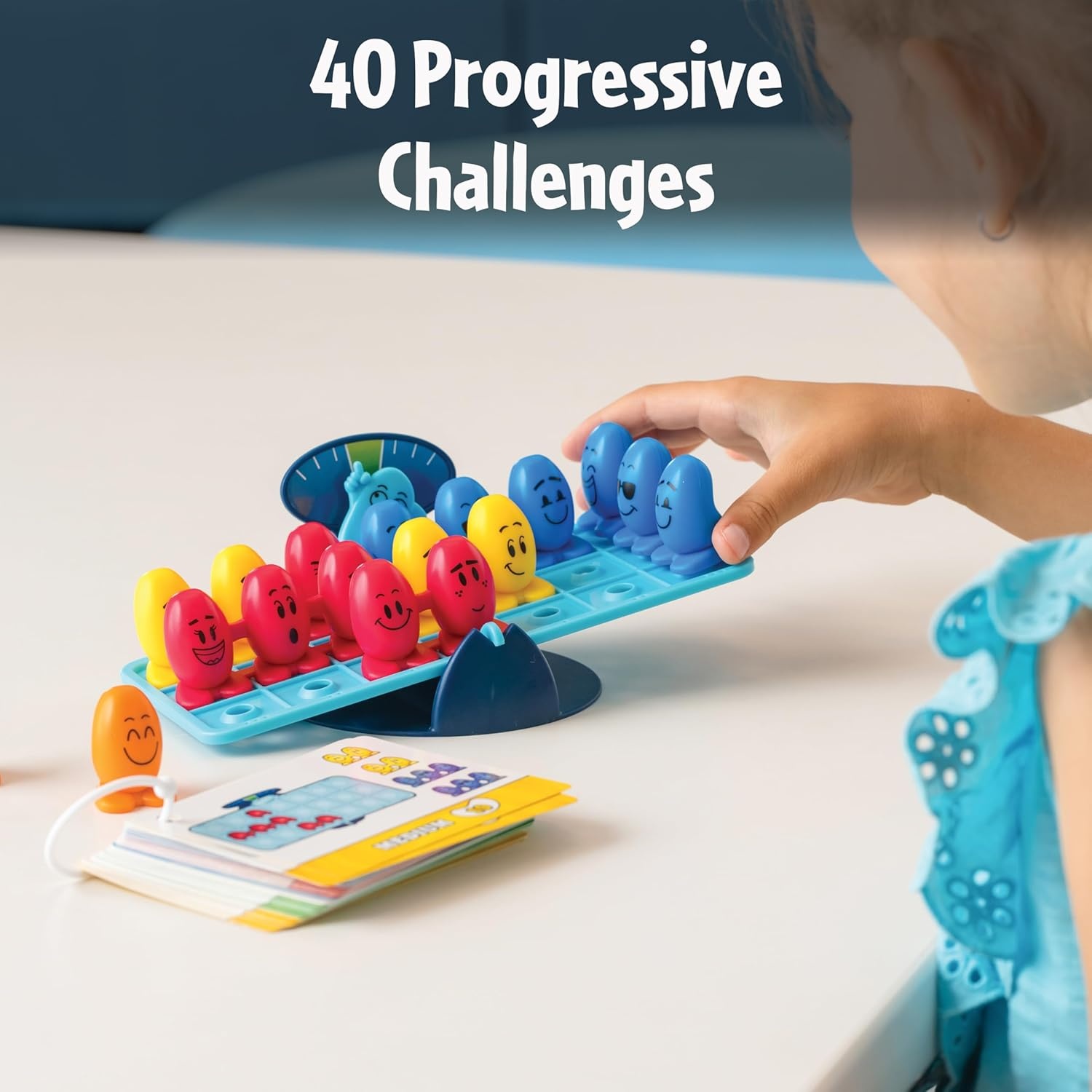 imageThinkFun Balance Beans Teaches Early Math amp Logic Skills 40 Challenges for Kids Ages 5