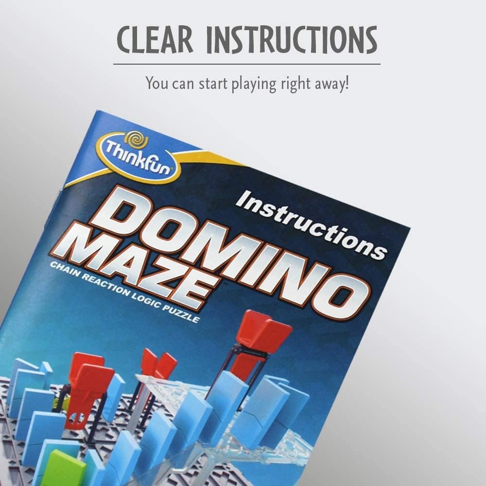 imageThinkFun Domino Maze STEM Toy and Logic Game for Boys and Girls Age 8 and Up Combines The Fun of Dominos with The Challenge of a Puzzle