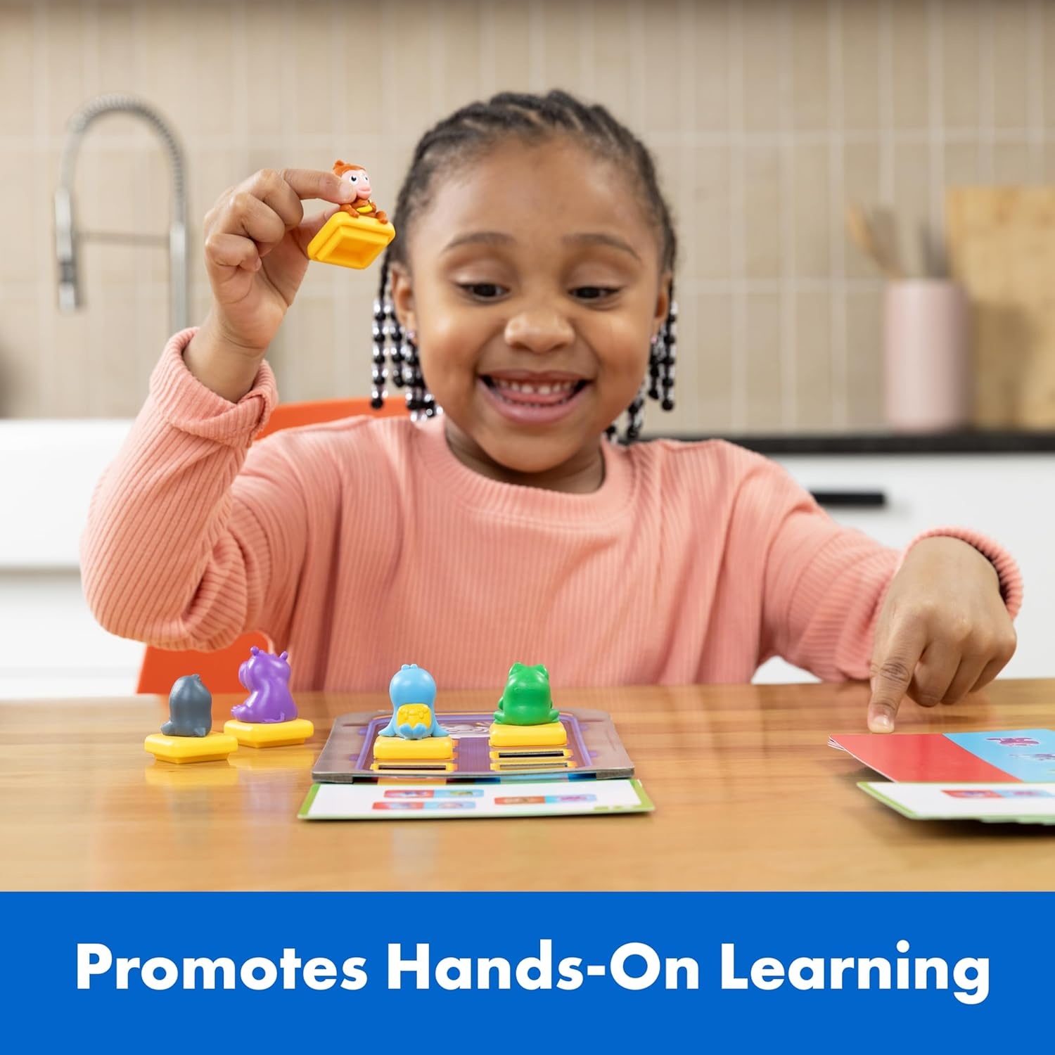 imageThinkFun Friends Bus Ride Positional Sorting Puzzle for Preschoolers Promotes HandsOn Learning Ages 3