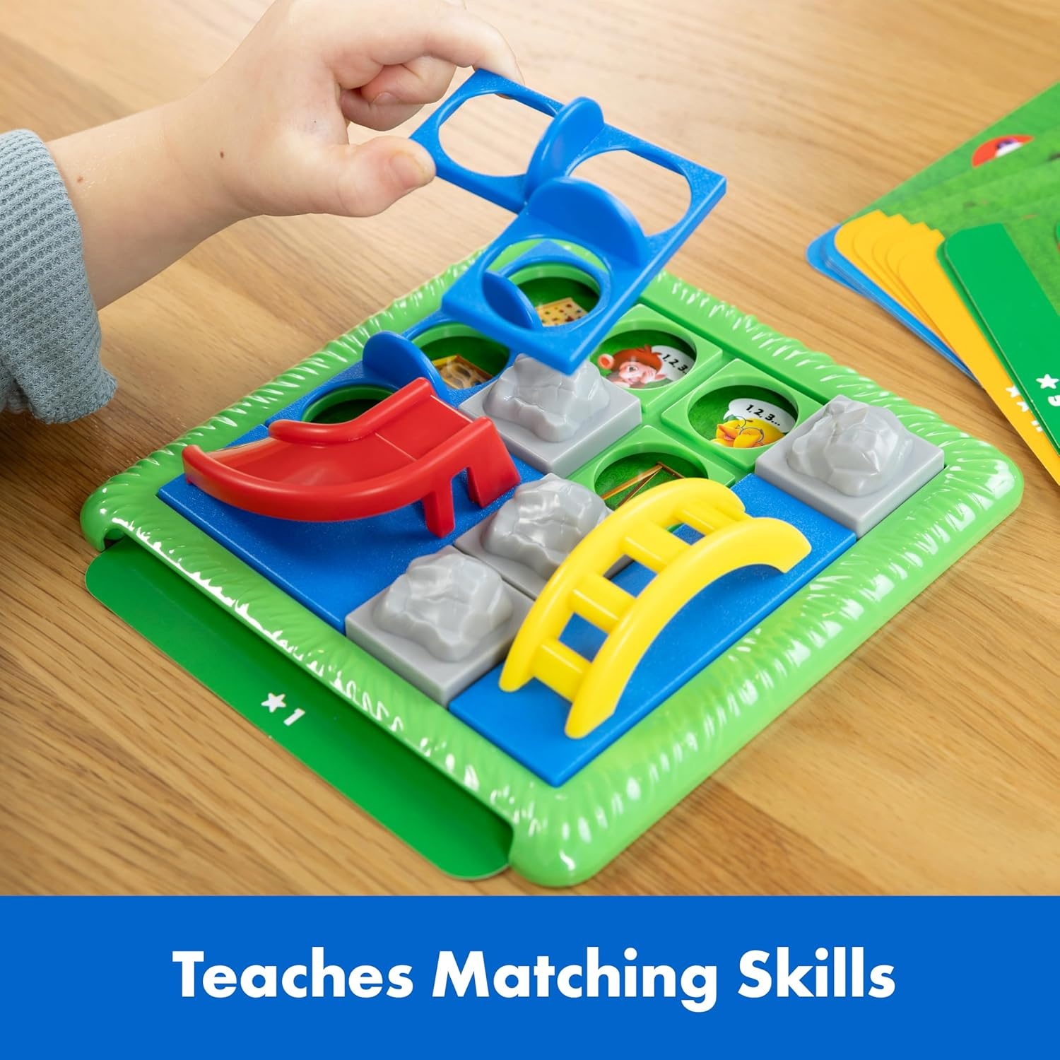 imageThinkFun Friends Playground Hide amp Seek Puzzle Game for Preschoolers 30 Challenges for ProblemSolving Fun Ages 3
