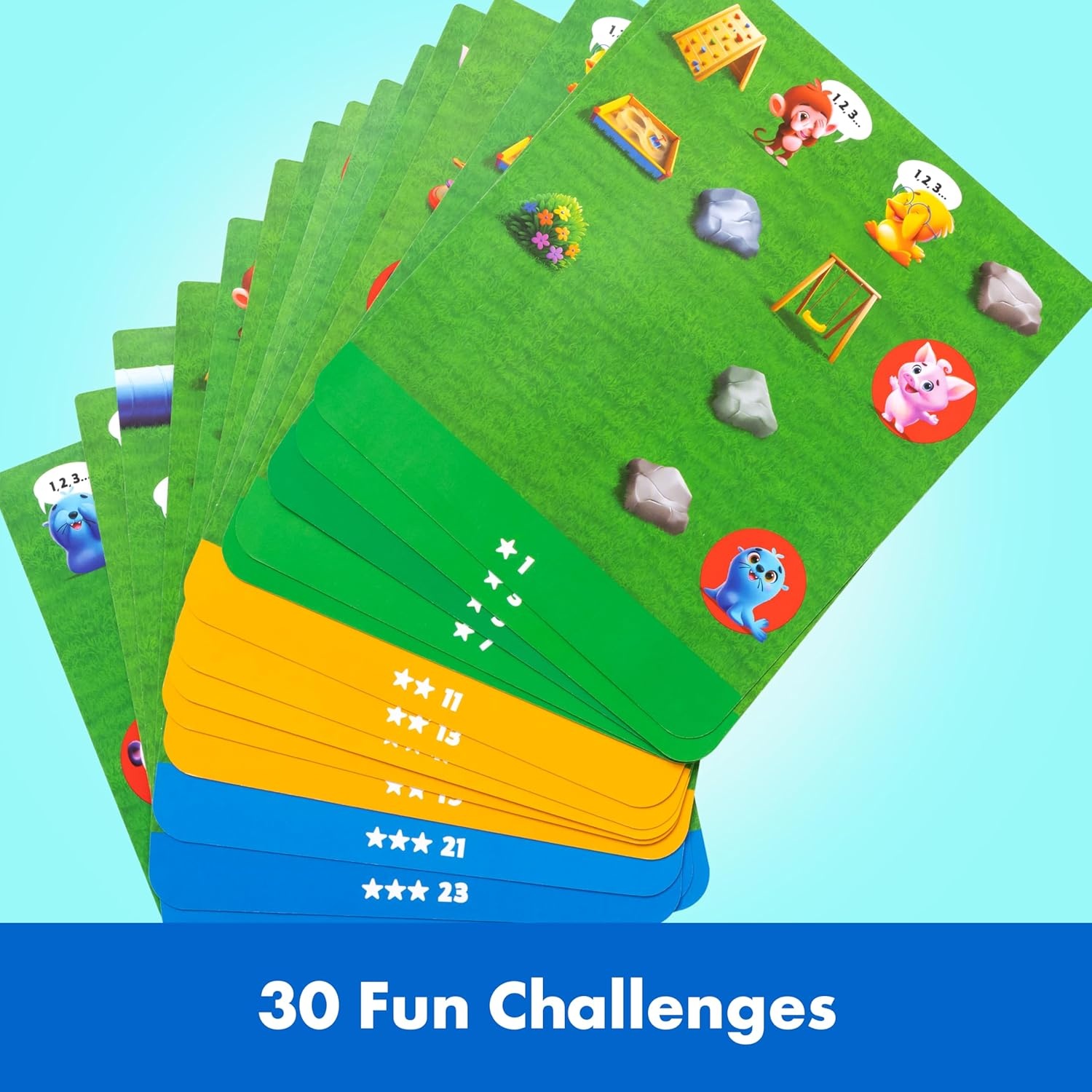 imageThinkFun Friends Playground Hide amp Seek Puzzle Game for Preschoolers 30 Challenges for ProblemSolving Fun Ages 3