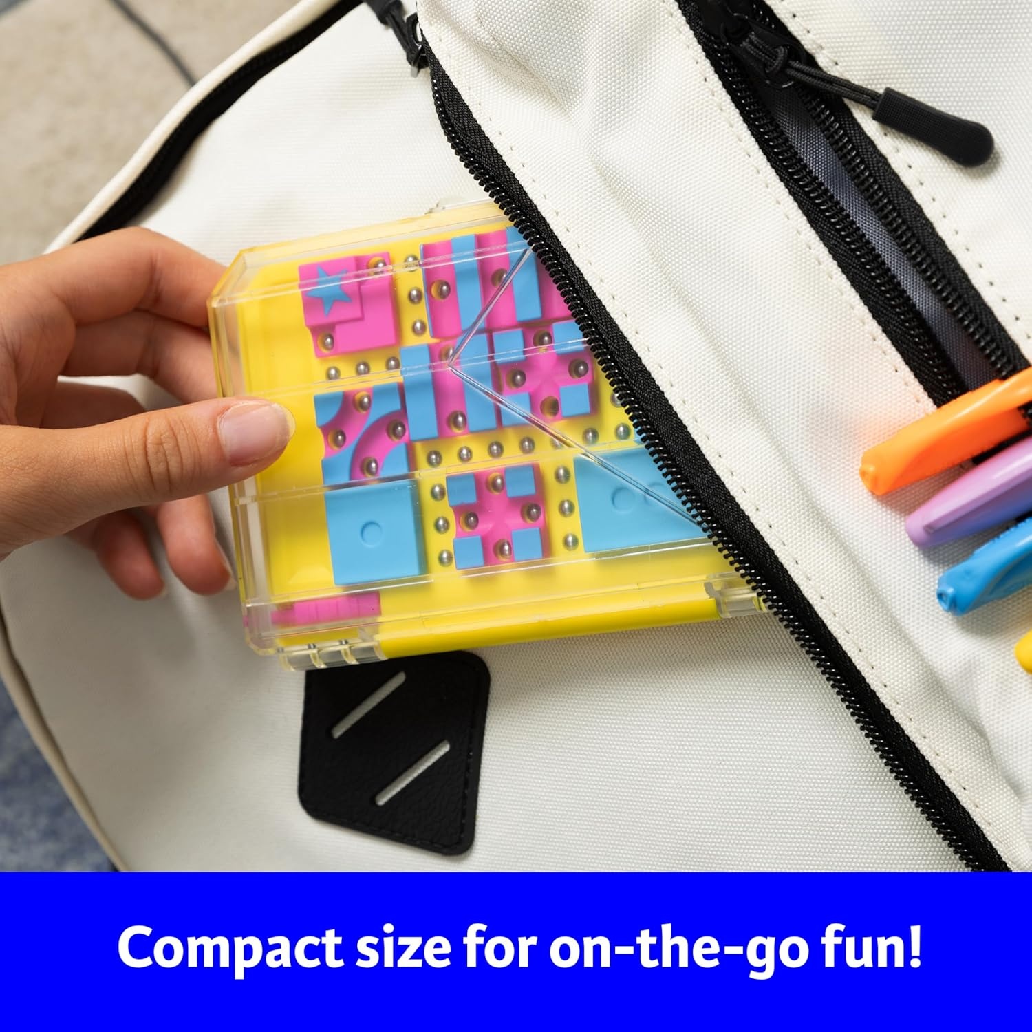 imageThinkFun MazePop Magnetic Puzzle Game 60 BrainBoosting Mazes TravelFriendly Logic Toy Ages 8