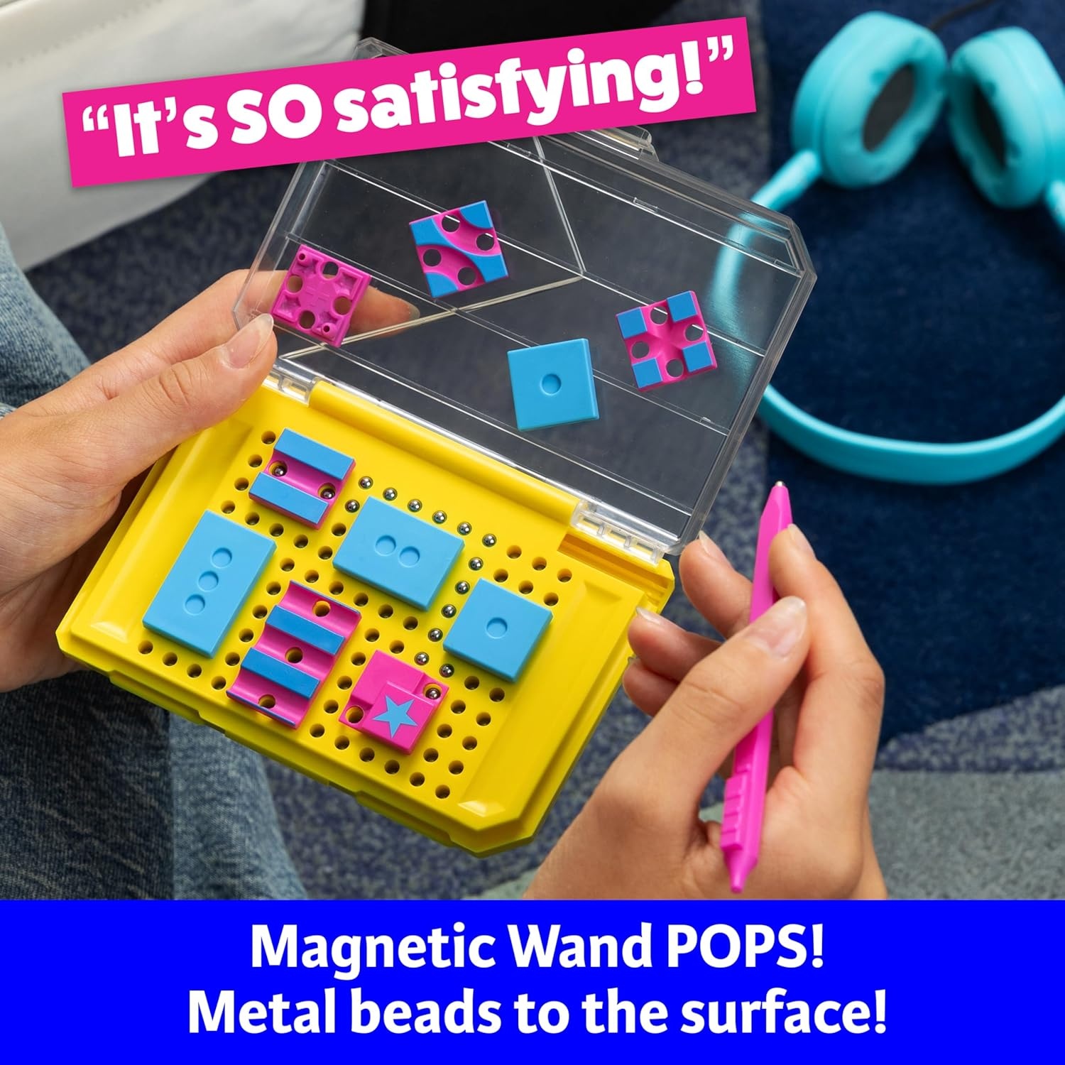 imageThinkFun MazePop Magnetic Puzzle Game 60 BrainBoosting Mazes TravelFriendly Logic Toy Ages 8