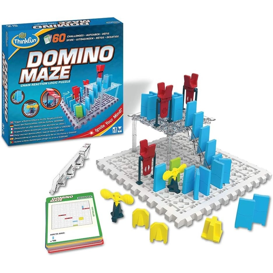 imageThinkFun Domino Maze STEM Toy and Logic Game for Boys and Girls Age 8 and Up Combines The Fun of Dominos with The Challenge of a Puzzle
