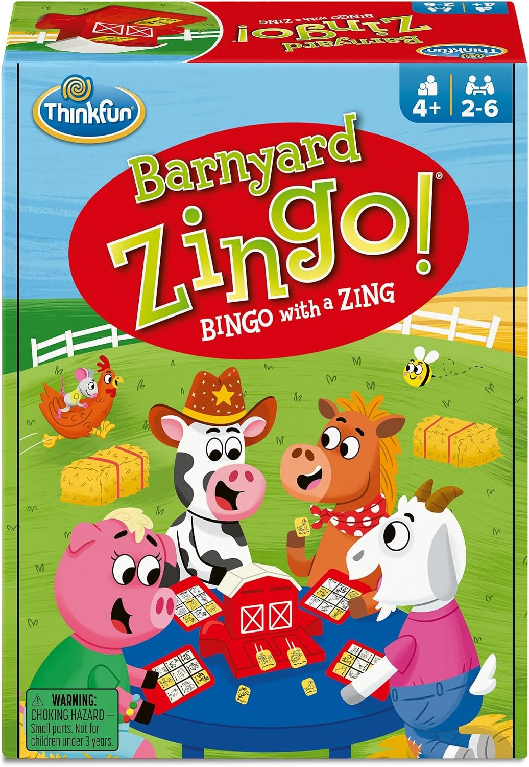 image:imageThinkFun Barnyard Zingo FarmThemed Preschool Bingo Game AwardWinning Zingo for PreReaders amp Early Readers Ages 4